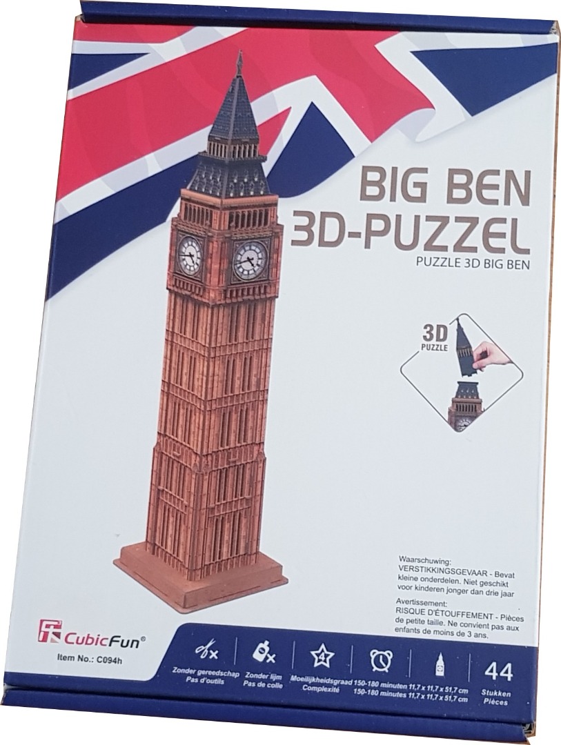Waakzaam pijpleiding Schrikken Big Ben 3D Puzzel - Spellen/Speelgoed - RieDoe